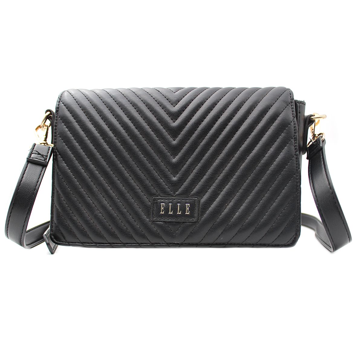 ELLE Crossbody Chevron Quilted Flap Closure Bag Shop Today. Get