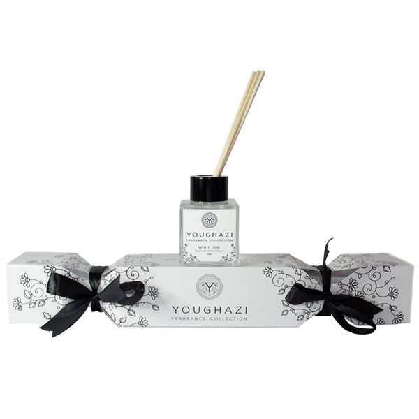 Youghazi Festive Gift Cracker with Reed Diffuser White Oud 50ml