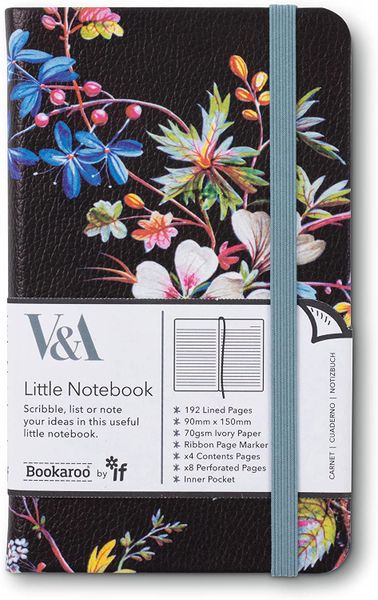 V&amp;a Bookaroo A6 Journal Kilburn Black