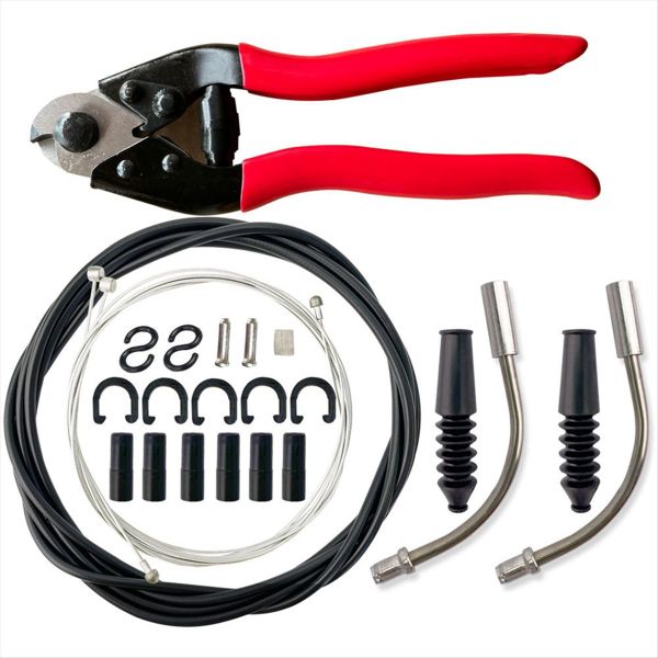 Black Universal Bike Shift Cable Housing Kit