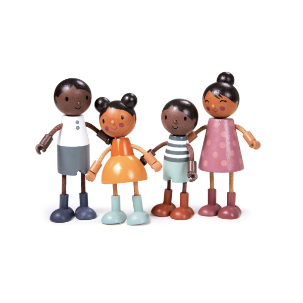 Tender Leaf Wooden Hummingbird Doll Family