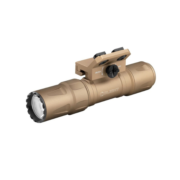 Olight Odin S - 1500 Lumen - 250m throw - Weapon Light - M Lok Desert Tan