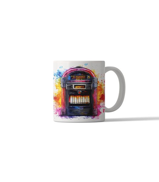 Retro Jukebox Music DSG 1 Printed Coffee Mug