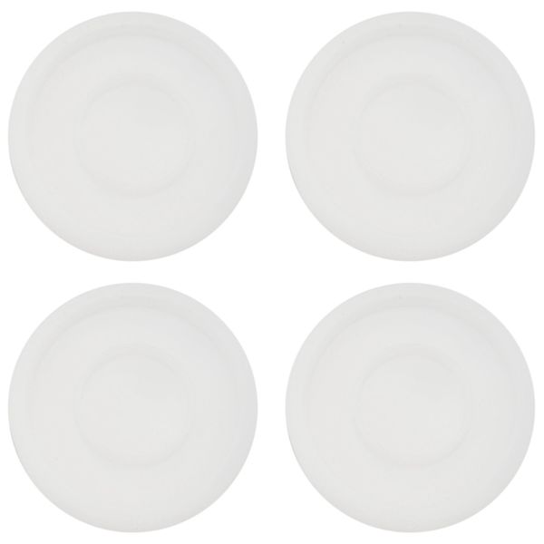 4 Pack Big Diy Round Coaster Silicone Mold, Diameter 3.94Inch/10Cm, Molds F