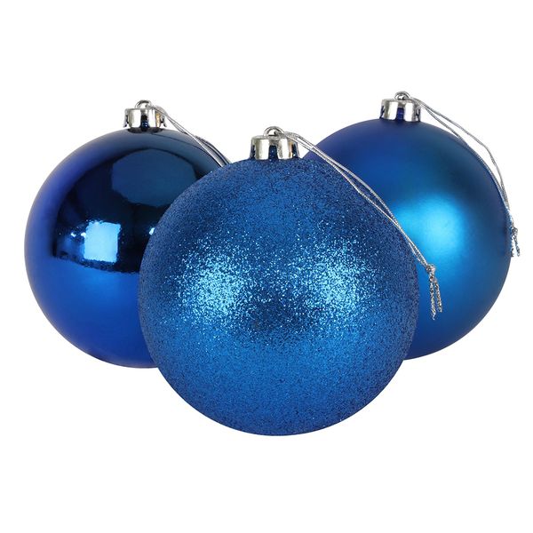 10pc Christmas Bauble - 6cm - SILVER