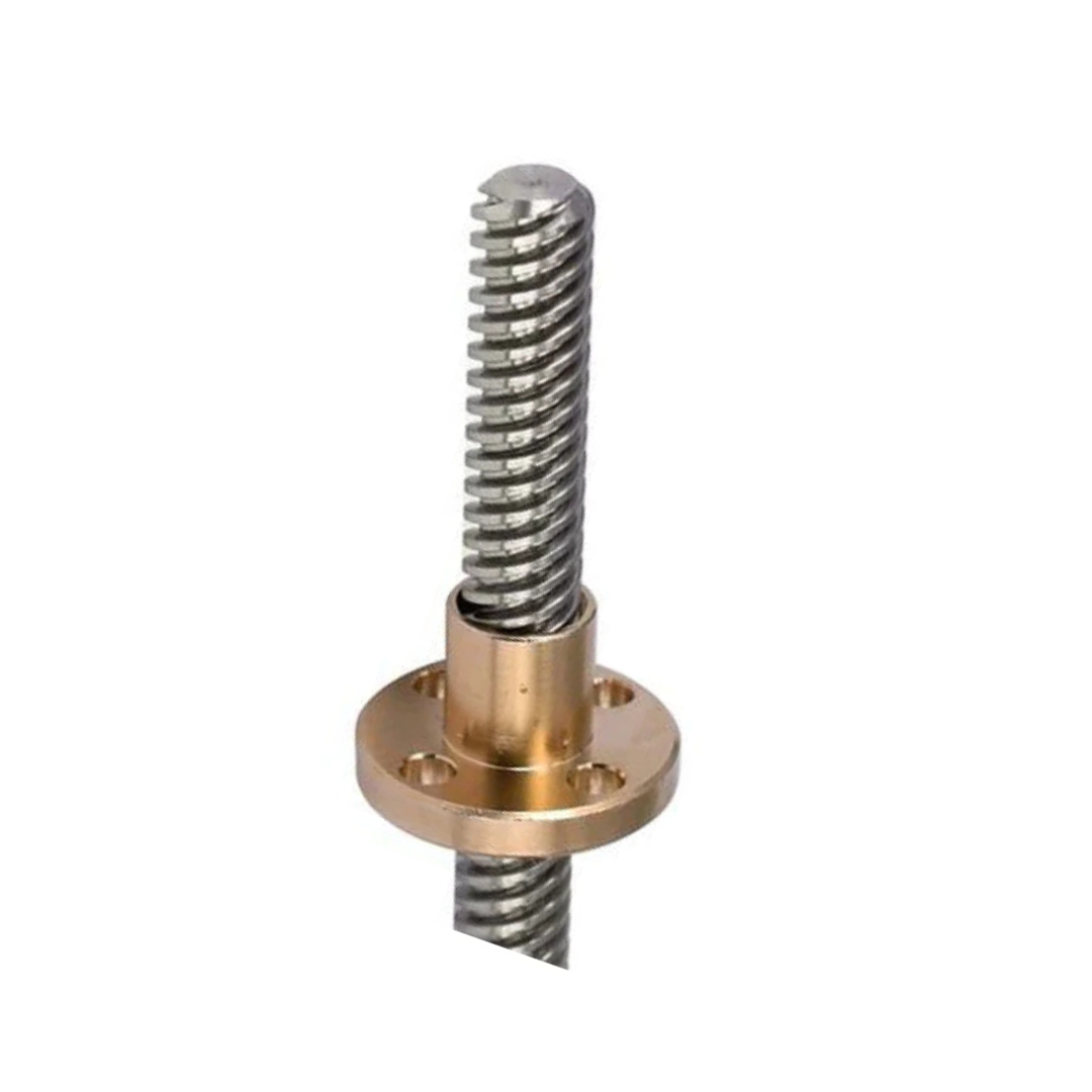 HKD M8 Lead Screw 500mm with Brass Nut T8x2 8mm Pitch for 3D Printer
