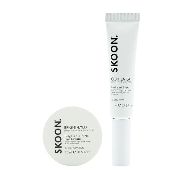SKOON. EYE FACTOR Set - 15ml BRIGHT-EYED Cream + Free 8ml OOH LA LA Serum