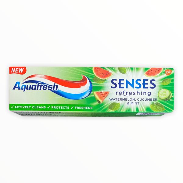 Aquafresh Senses - Refreshing Watermelon, Cucumber, And Mint - 2 x 75ml