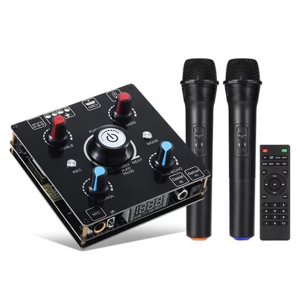 Dual Microphone Karaoke Machine Bluetooth 5.0 Sound Power Amplifier