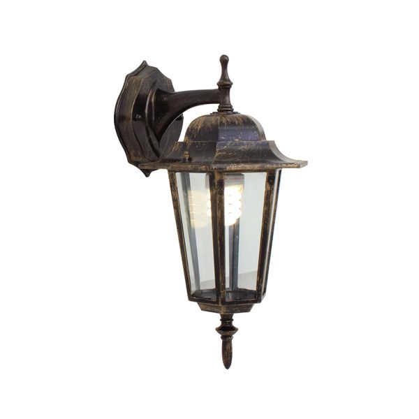 Eurolux - Lantern 6 Panel D/Facing Black Gold