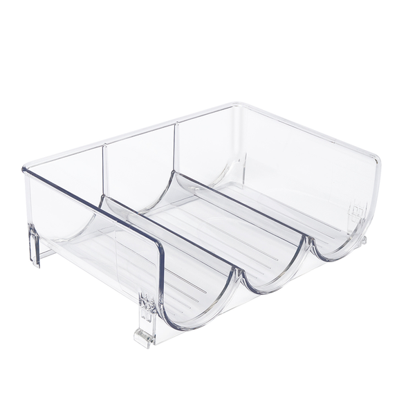 Plastic Water Bottle Organizer Stackable 3 Bottle Storage Holder Rack