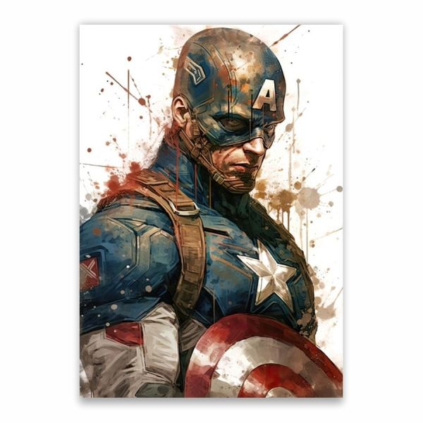 Captain America Decorative Poster - A1