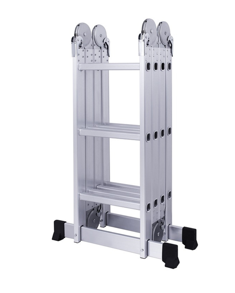 ProClimb 4x4 Multi-Purpose Folding Ladder - Aluminum, Heavy-Duty