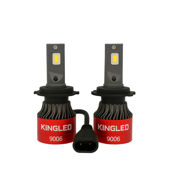 King LED V Range 9006 55w 6000 lumens Led Headlight Bulbs Non Canbus- SET