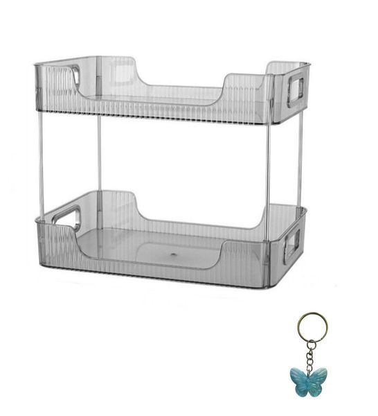 Double Layer Multi Functional Storage Rack And Keyring