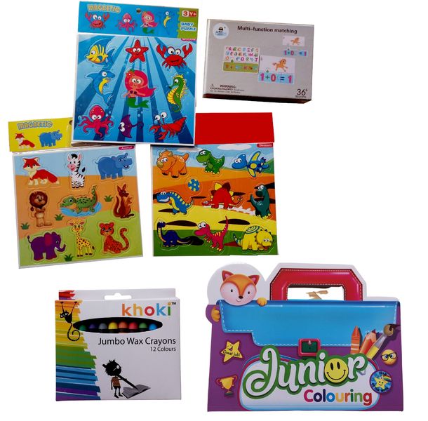 Activity Set - Coloring Book, Crayons, Magnets and Multi-Functioning Cards