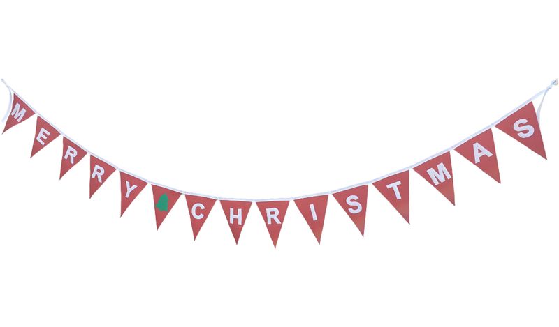 Merry Christmas Bunting red