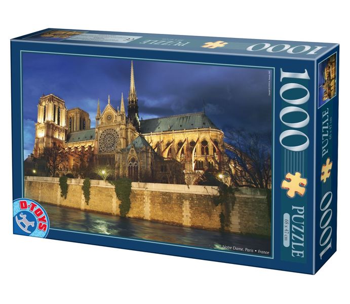 Notre Dame Paris by Night -1000 Piece Adult Jigsaw Puzzle