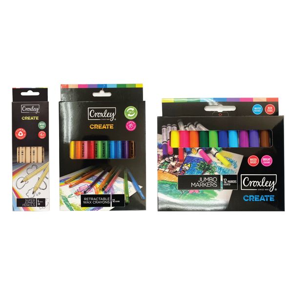 CROXLEY Jumbo Colouring Bundle- 3 Piece