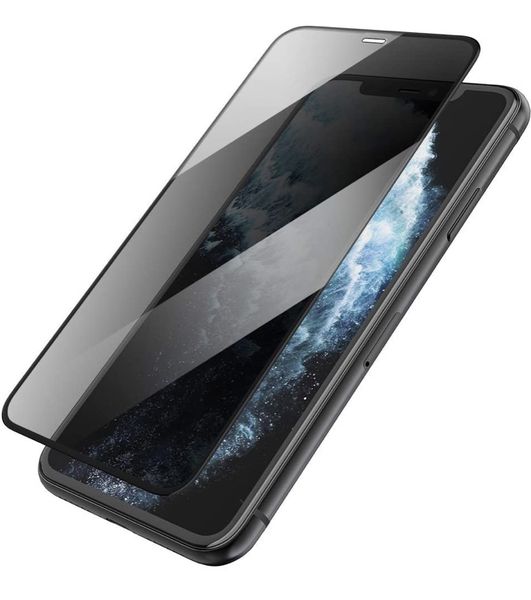Anti Spy iPhone XR Black Privacy Tempered Glass Screen Protector