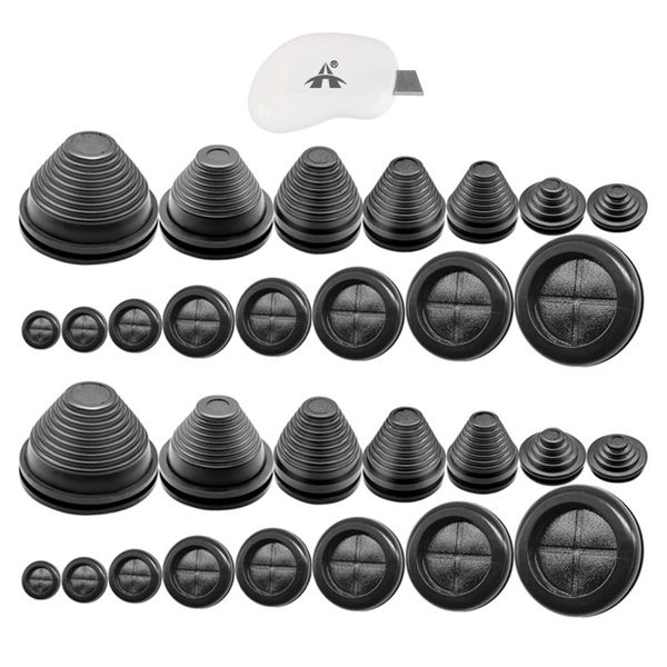 ALANES 31 in 1 Rubber Grommet Kit Firewall Cable Protector Set With Knife
