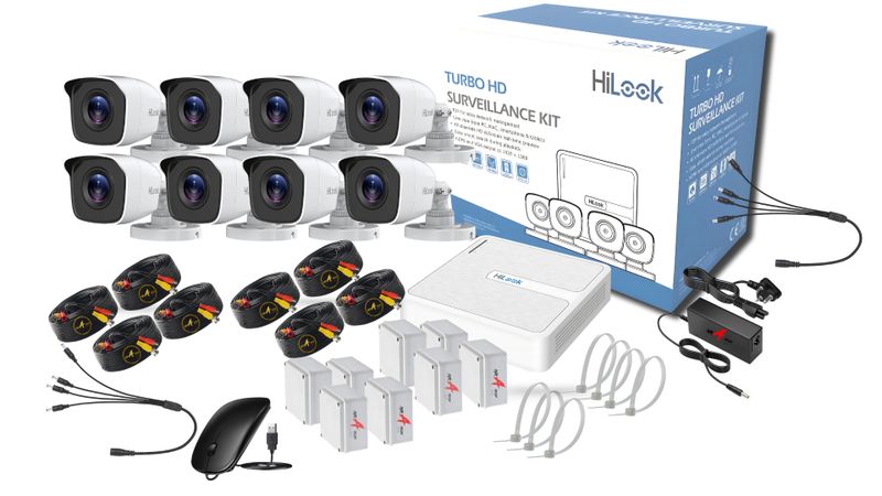 HiLook CCTV DIY Complete Surveillance Kit 8CH Do it yourself Plug &amp; Play