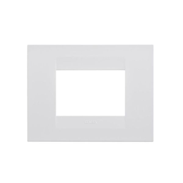 Gewiss GEO 3-Gang Cover Plate (Milk White)