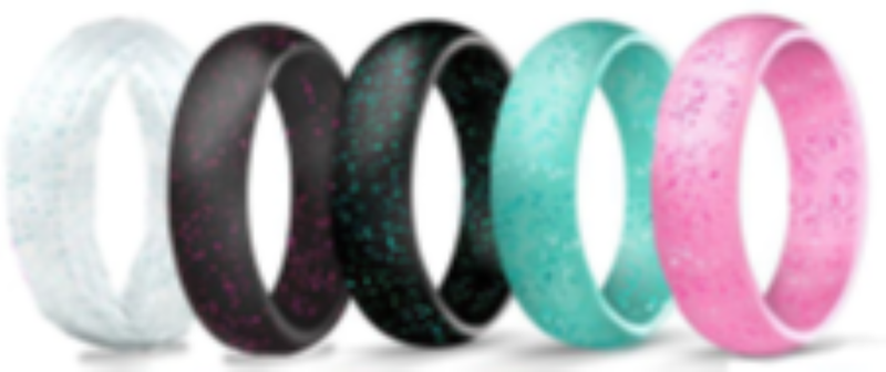 Silicone Wedding Ring (5.7mm) - Set of 5 - Freedom Rings