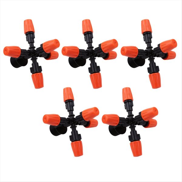 5 Pcs Garden Sprinklers Automatic Watering Grass Lawn 360 Degree