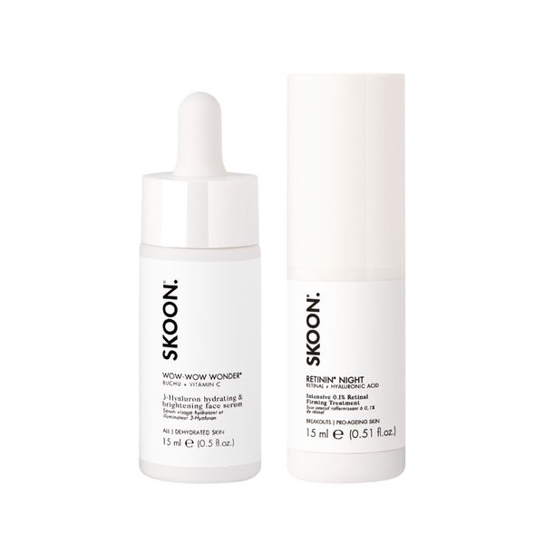 SKOON. DREAM TEAM Duo 2×15ml - Vitamin C Brightening &amp; RetinAL Firming Set