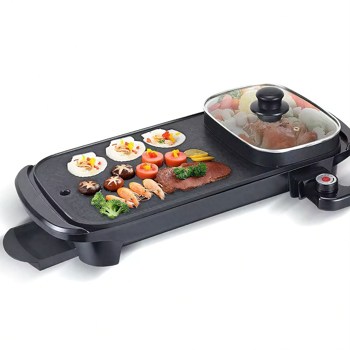 2-in-1 Electric Skillet & Hot Pot Cooker for Home Use | Shop Today