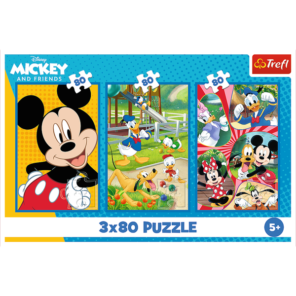 Puzzles - "3x80" - The Mickey Mouse Team/Disney Mickey Mouse FSC Mix 70%