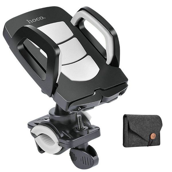 Optic Bicycle Mounting Smartphone Holder with Electronics Accessory Pouch