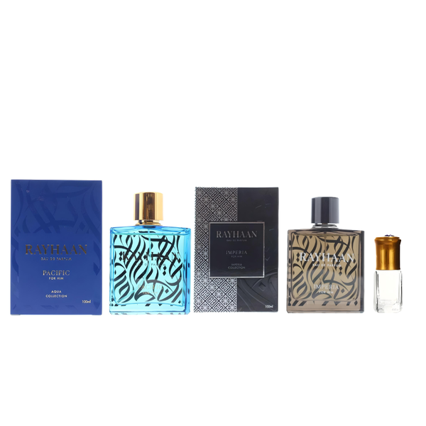 Rayhaan Pacific &amp; Rayhaan Imperia Combo EDP 100ml + Perfume Oil