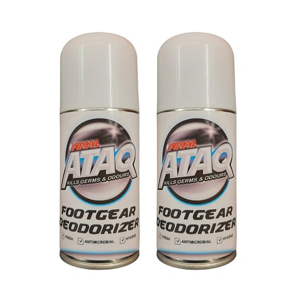 Footgear Antibacterial Foot &amp; Shoe Deodoriser Spray 125ml (2 Pack)