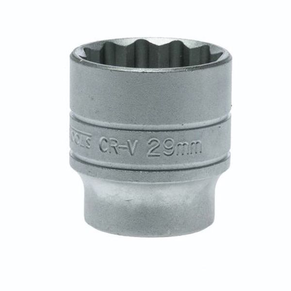 TengTools - 1/2" Drive 12 Point Socket 29mm - M120529-C