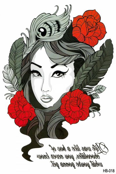Tattoo - Waterproof High Quality Skin Safe - Face