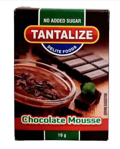 Tantalize Classic Chocolate Mousse Box - Sugar Free (4 x 19g)