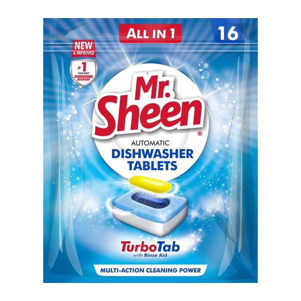 Mr Sheen Dishwasher Automatic Tablets 16 Units - 2 Pack
