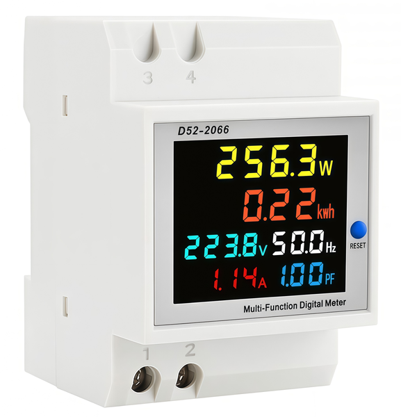 OQIMAX Digital Single Phase Energy Meter Tester Electricity Usage Monitor