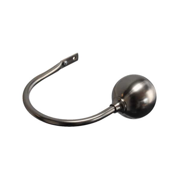 Holdback Ball Finial U-Arm - Silver Value Pack