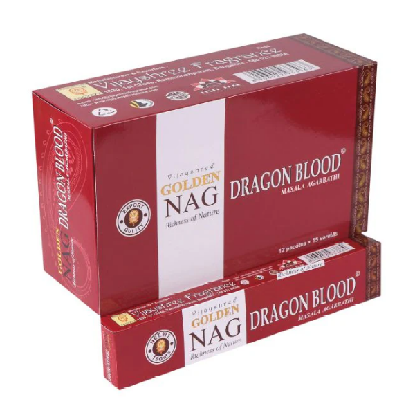 Golden Nag Incense Sticks - 12 Pack - Dragon Blood