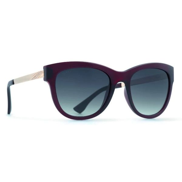 Seksy Is Polarised Clubmaster Sunglasses - Transparent Burgundy