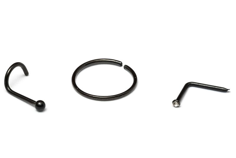 Fabulae Nose Ring Piercing Set of 3, Gail