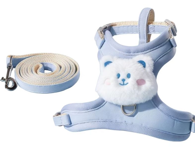 Cat Leash Anti-breakaway Harness Chain - Blue
