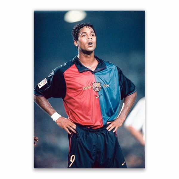 Patrick Kluivert Barcelona Poster - A1