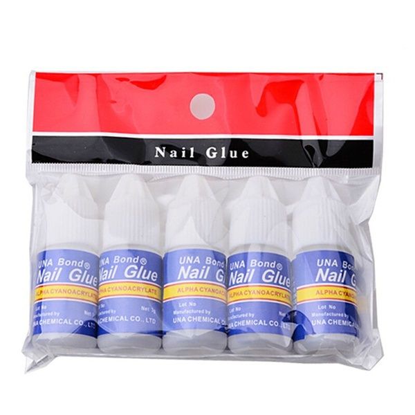 5 Piece Nail Glue for Professional Salon or Home Use