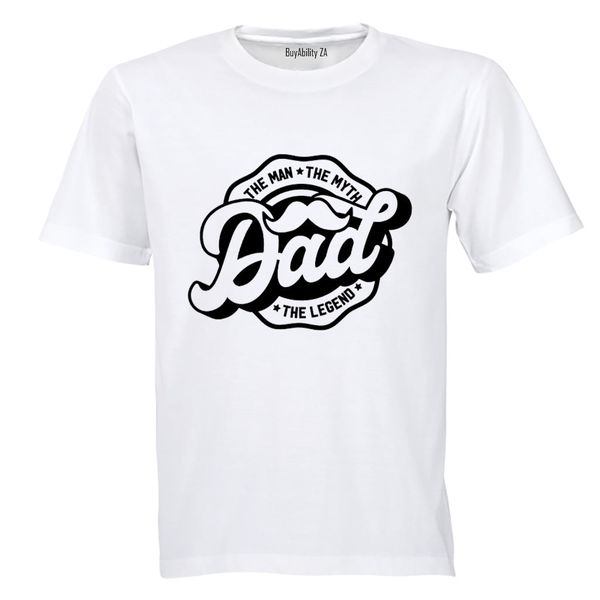 Dad - The Man - Mustache - Adults - T-Shirt