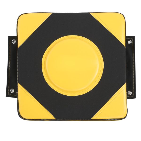 40cm Punch Leather Wall Boxing Pad Target - Yellow &amp; Black