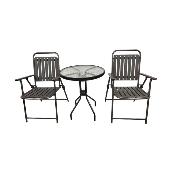 Outdoor Patio Chair &amp; Table Set - Metal